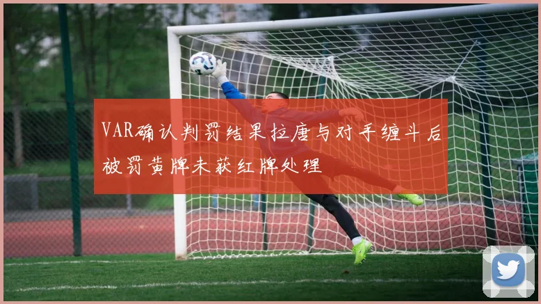 VAR确认判罚结果拉唐与对手缠斗后被罚黄牌未获红牌处理